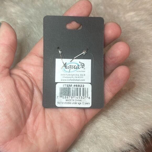 Aqua 9 earrings (1685B) NEW - Picture 3 of 3